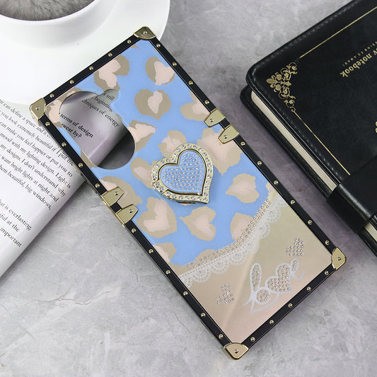 Xiaomi Redmi A5 4G Cover - Design 4 - Heart Bling Diamond Glitter Soft TPU Trunk Case With Ring Holder