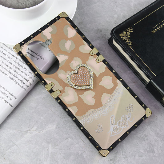 Xiaomi Redmi A5 4G Cover - Design 5 - Heart Bling Diamond Glitter Soft TPU Trunk Case With Ring Holder