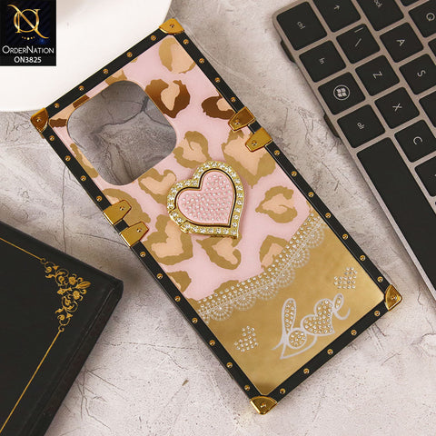 Xiaomi Redmi Note 13 Cover - Design1 - Heart Bling Diamond Glitter Soft TPU Trunk Case With Ring Holder