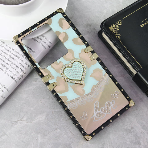 Xiaomi Redmi Note 13 Pro 4G Cover - Design 6 - Heart Bling Diamond Glitter Soft TPU Trunk Case With Ring Holder