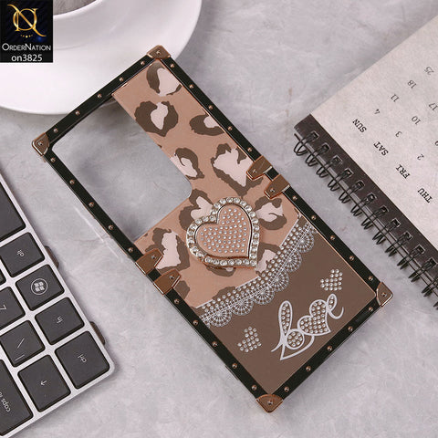 Oppo Reno 11F 5G Cover - Design5 - Heart Bling Diamond Glitter Soft TPU Trunk Case With Ring Holder