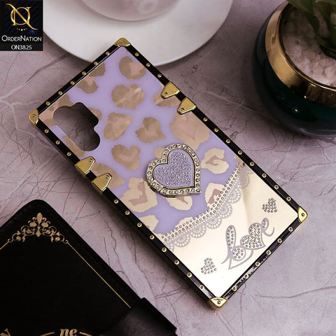 Samsung Galaxy Note 10 Plus  Cover - Design3 - Heart Bling Diamond Glitter Soft TPU Trunk Case With Ring Holder