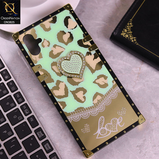 Samsung Galaxy A05 Cover - Design6 -  Heart Bling Diamond Glitter Soft TPU Trunk Case With Ring Holder