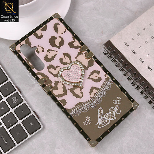 Samsung Galaxy A05s Cover - Design1 - Heart Bling Diamond Glitter Soft TPU Trunk Case With Ring Holder