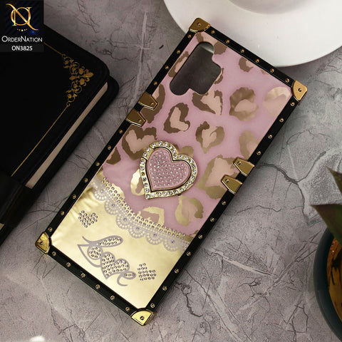 Samsung Galaxy A13 Cover - Design 1 - Heart Bling Diamond Glitter Soft TPU Trunk Case With Ring Holder
