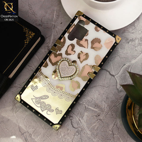 Samsung Galaxy A13 Cover - Design 2 - Heart Bling Diamond Glitter Soft TPU Trunk Case With Ring Holder