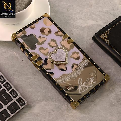 Samsung Galaxy A13 Cover - Design 3 - Heart Bling Diamond Glitter Soft TPU Trunk Case With Ring Holder