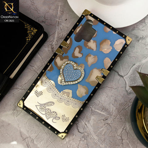 Samsung Galaxy A13 Cover - Design 4 - Heart Bling Diamond Glitter Soft TPU Trunk Case With Ring Holder