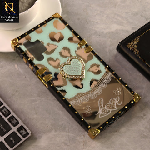 Samsung Galaxy A13 Cover - Design 6 - Heart Bling Diamond Glitter Soft TPU Trunk Case With Ring Holder