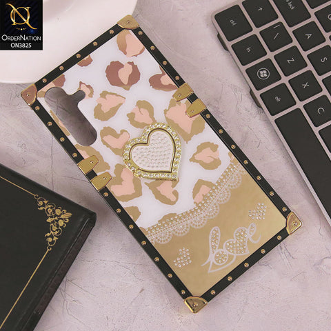 Samsung Galaxy A15 4G Cover - Design2 - Heart Bling Diamond Glitter Soft TPU Trunk Case With Ring Holder