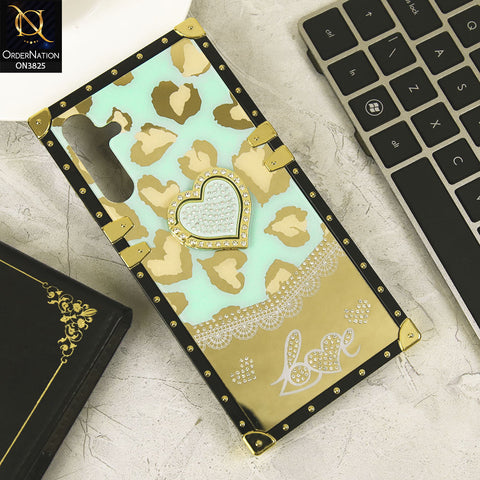 Samsung Galaxy A15 5G Cover - Design6 - Heart Bling Diamond Glitter Soft TPU Trunk Case With Ring Holder