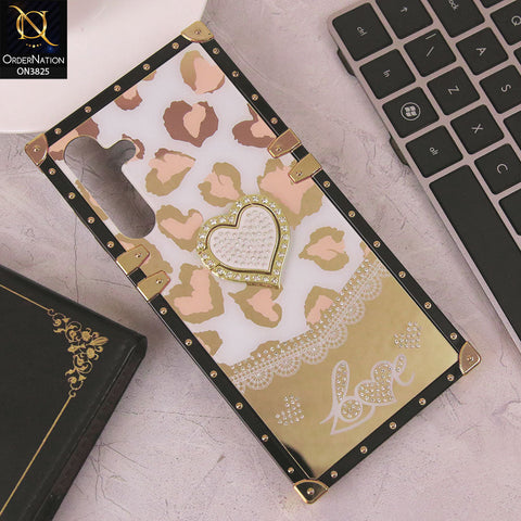 Samsung Galaxy A16 5G Cover - Design2 - Heart Bling Diamond Glitter Soft TPU Trunk Case With Ring Holder