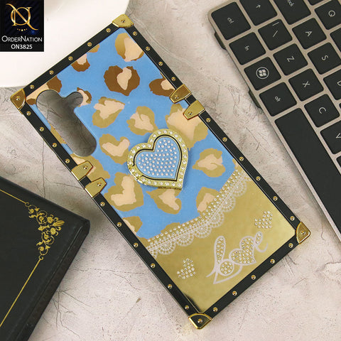 Samsung Galaxy A16 5G Cover - Design4 - Heart Bling Diamond Glitter Soft TPU Trunk Case With Ring Holder