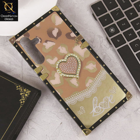 Samsung Galaxy A16 5G Cover - Design5 - Heart Bling Diamond Glitter Soft TPU Trunk Case With Ring Holder