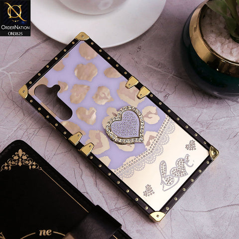 Samsung Galaxy A24 4G  Cover - Design3 - Heart Bling Diamond Glitter Soft TPU Trunk Case With Ring Holder