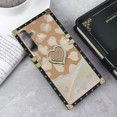 Samsung Galaxy A25 5G Cover - Design 5 - Heart Bling Diamond Glitter Soft TPU Trunk Case With Ring Holder