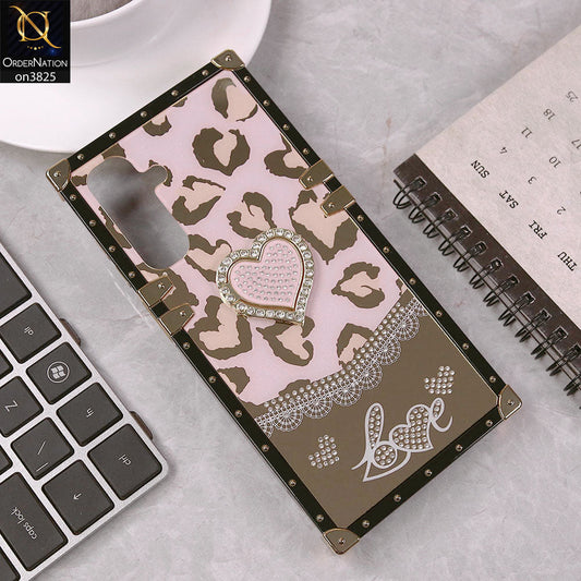 Samsung Galaxy A26 Cover - Design1 - Heart Bling Diamond Glitter Soft TPU Trunk Case With Ring Holder