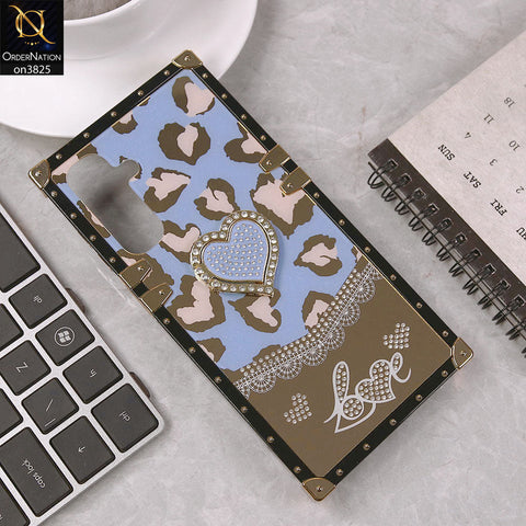 Samsung Galaxy A26 Cover - Design4 - Heart Bling Diamond Glitter Soft TPU Trunk Case With Ring Holder