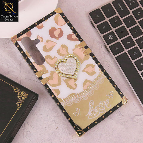 Samsung Galaxy A55 Cover - Design2 - Heart Bling Diamond Glitter Soft TPU Trunk Case With Ring Holder