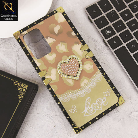 Samsung Galaxy A52 Cover - Design5 - Heart Bling Diamond Glitter Soft TPU Trunk Case With Ring Holder