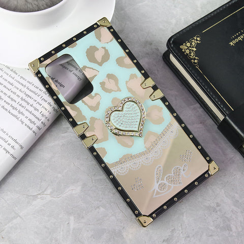 Samsung Galaxy A52s 5G Cover - Design 6 - Heart Bling Diamond Glitter Soft TPU Trunk Case With Ring Holder