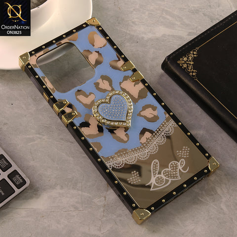 Tecno Spark 10 Cover - Design 4 - Heart Bling Diamond Glitter Soft TPU Trunk Case With Ring Holder