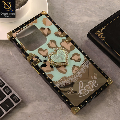 Tecno Spark 10 Pro Cover - Design 6 - Heart Bling Diamond Glitter Soft TPU Trunk Case With Ring Holder