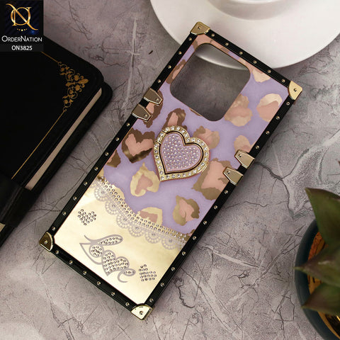 Tecno Spark 10 Pro Cover - Design3 - Heart Bling Diamond Glitter Soft TPU Trunk Case With Ring Holder
