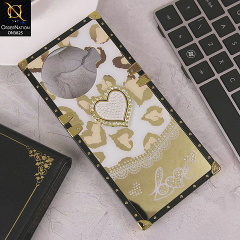 Tecno Spark 20 Pro Plus Cover - Design2 - Heart Bling Diamond Glitter Soft TPU Trunk Case With Ring Holder