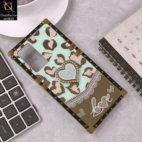 Vivo V23e 5G Cover - Design6 - Heart Bling Diamond Glitter Soft TPU Trunk Case With Ring Holder