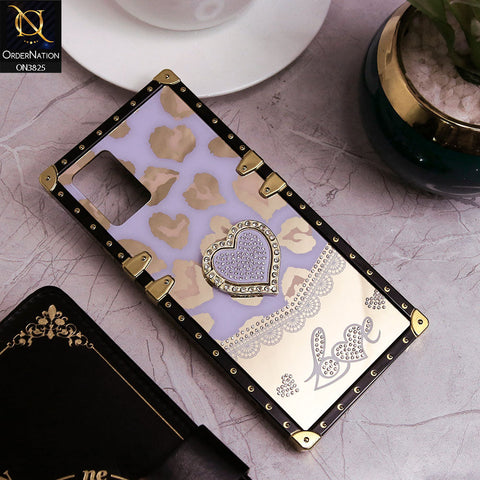 Vivo V25 5G Cover - Design3 - Heart Bling Diamond Glitter Soft TPU Trunk Case With Ring Holder