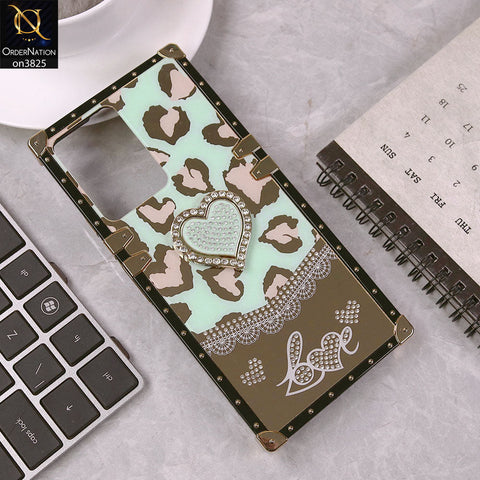 Vivo Y02s Cover - Design6 - Heart Bling Diamond Glitter Soft TPU Trunk Case With Ring Holder