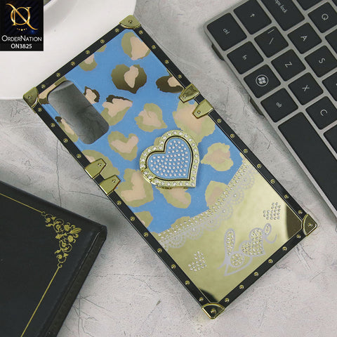 Vivo Y20s Cover - Design4 - Heart Bling Diamond Glitter Soft TPU Trunk Case With Ring Holder
