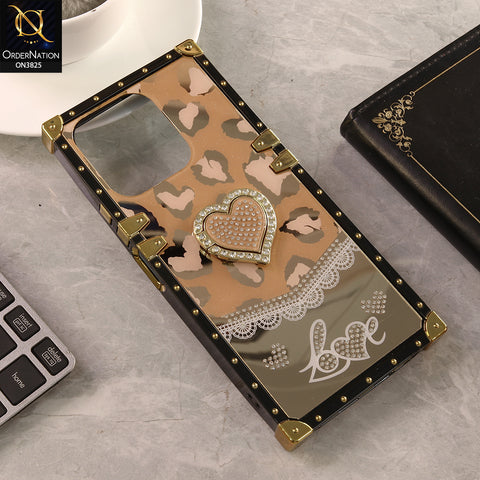 Vivo Y28 4G Cover - Design 5 - Heart Bling Diamond Glitter Soft TPU Trunk Case With Ring Holder