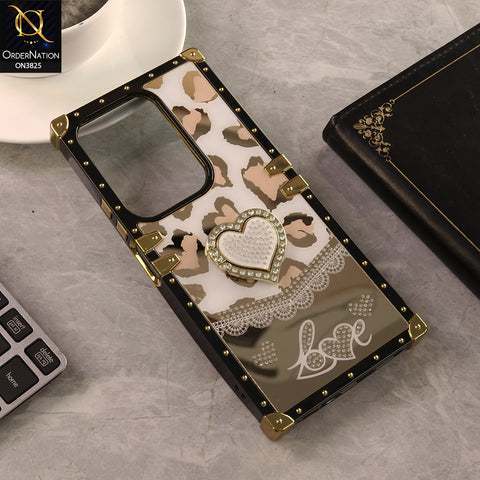 Vivo Y29 4G Cover - Design 2 - Heart Bling Diamond Glitter Soft TPU Trunk Case With Ring Holder
