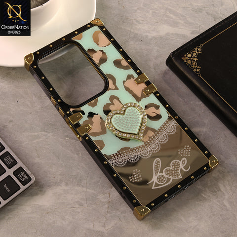 Vivo Y300t / Vivo T4x Cover - Design 6 - Heart Bling Diamond Glitter Soft TPU Trunk Case With Ring Holder