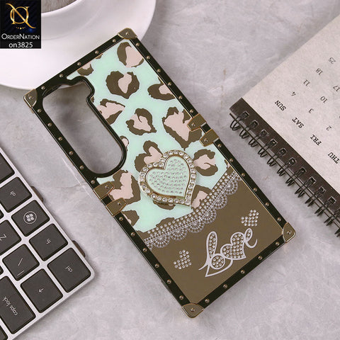 Vivo Y200 (2025) Cover - Design6 - Heart Bling Diamond Glitter Soft TPU Trunk Case With Ring Holder