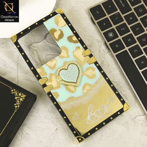 Vivo Y36 5G Cover - Design6 - Heart Bling Diamond Glitter Soft TPU Trunk Case With Ring Holder