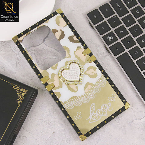 Infinix Zero 30 4G Cover - Design2 - Heart Bling Diamond Glitter Soft TPU Trunk Case With Ring Holder