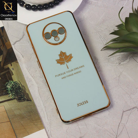 OnePlus 7T Cover - Design 13 - New Electroplating Borders Maple Leaf Camera Protection Soft Silicone Case