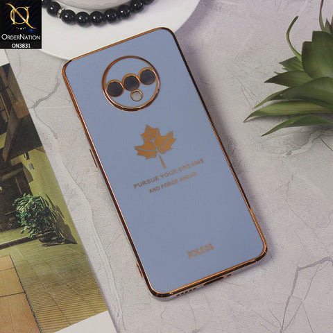 OnePlus 7T Cover - Design 4 - New Electroplating Borders Maple Leaf Camera Protection Soft Silicone Case