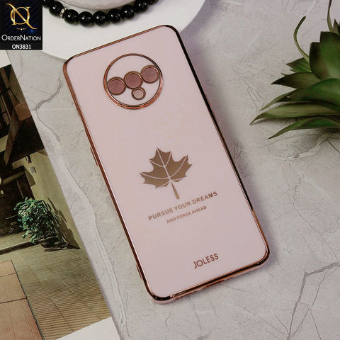 OnePlus 7T Cover - Design 9 - New Electroplating Borders Maple Leaf Camera Protection Soft Silicone Case