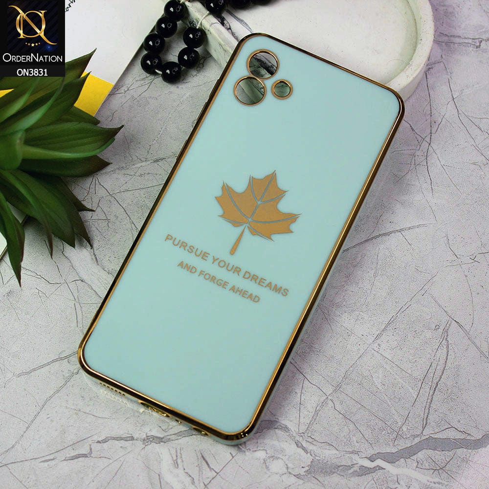 Samsung Galaxy M13 5G Cover - Design 10 - New Electroplating Borders Maple Leaf Camera Protection Soft Silicone Case