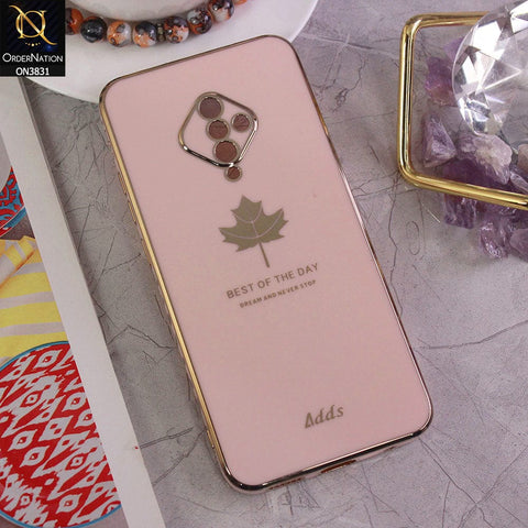 Vivo S1 Pro Cover - Design 9 - New Electroplating Borders Maple Leaf Camera Protection Soft Silicone Case