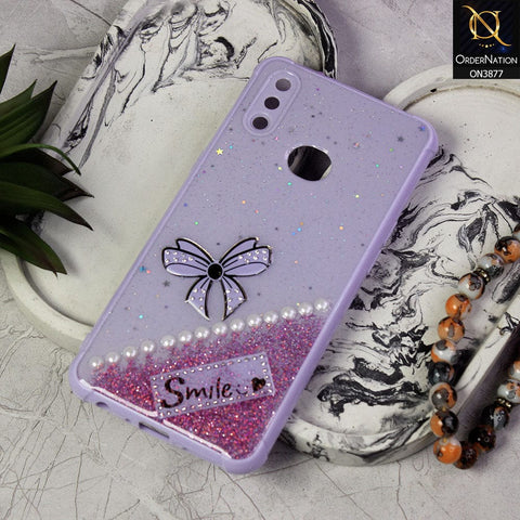Samsung Galaxy A10s Cover - Purple - New Shine Soft Borders Camera Bumper Protection Glossy Logo Hole Case