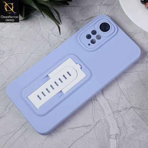 Xiaomi Redmi Note 11 Cover - Sky Blue - New Professional Camera Lense Bumper Protection Case With Stand