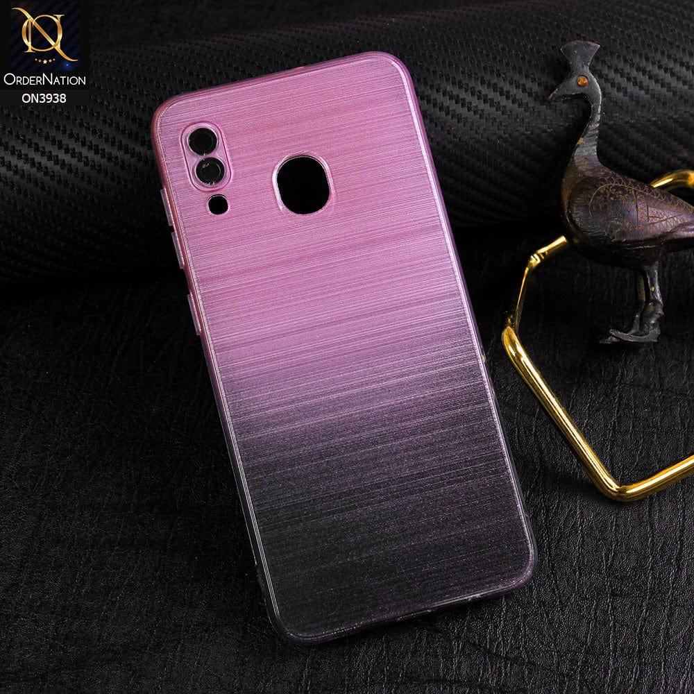 Samsung Galaxy A30 Cover - Design 3 - All New Stylish Dual Color Soft Silicone Protective Case With Camera Lense Protection