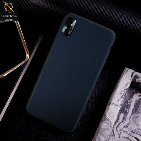 iPhone XS / X Cover - Green - ONation Classy Leather Series - Minimalistic Classic Textured Pu Leather With Attractive Metallic Camera Protection Soft Borders Case