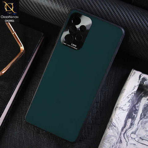 Samsung Galaxy A33 5G Cover - Green - ONation Classy Leather Series - Minimalistic Classic Textured Pu Leather With Attractive Metallic Camera Protection Soft Borders Case
