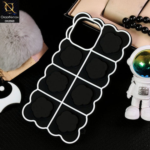 iPhone 12 Pro Max  Cover - Design 2 - Soft Silicon Stylish Pop It Phone Case